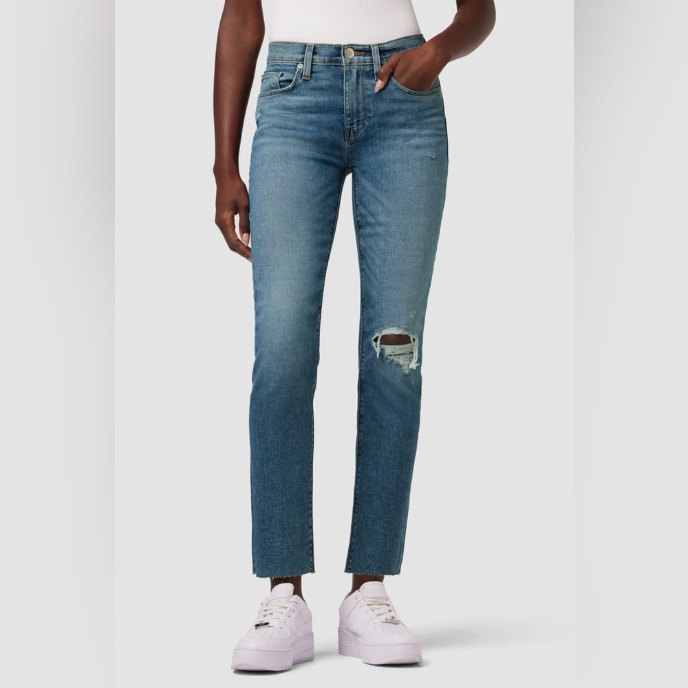 Hudson Nico Mid-Rise Straight Ankle Jean.